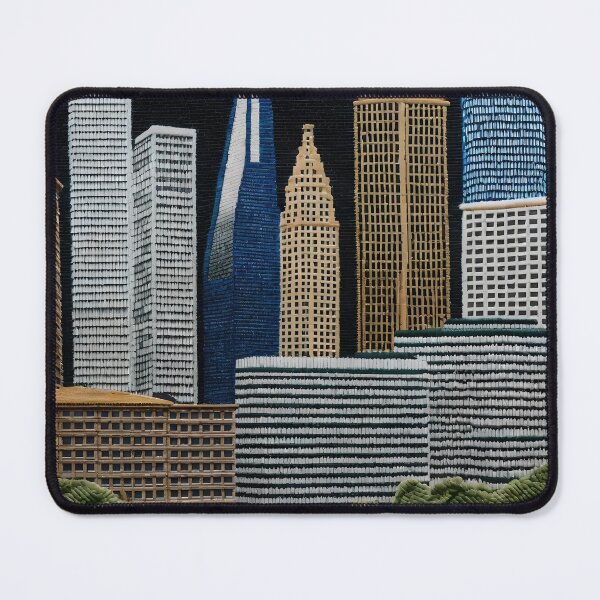 Item preview, Architecture embroidered in digital threads designed and sold by giuliza4.