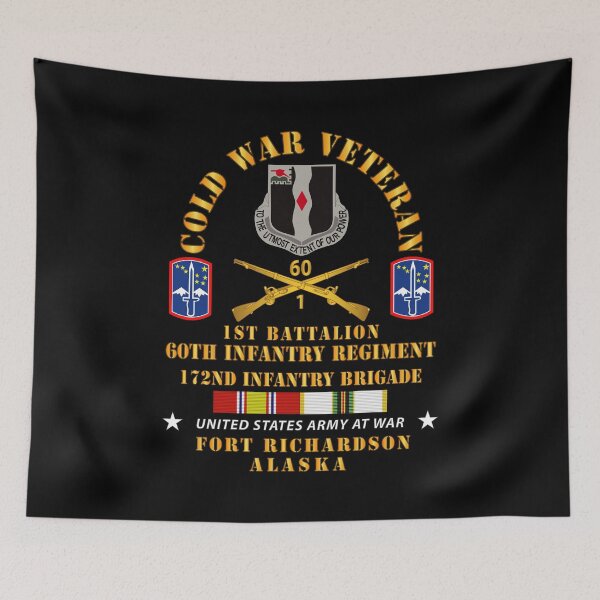 Item preview, Army - Cold War Vet - 1st Bn, 60th Inf - 172nd In Bde - Ft Richardson AK w COLD SVC X 300 designed and sold by Military Insignia Products.