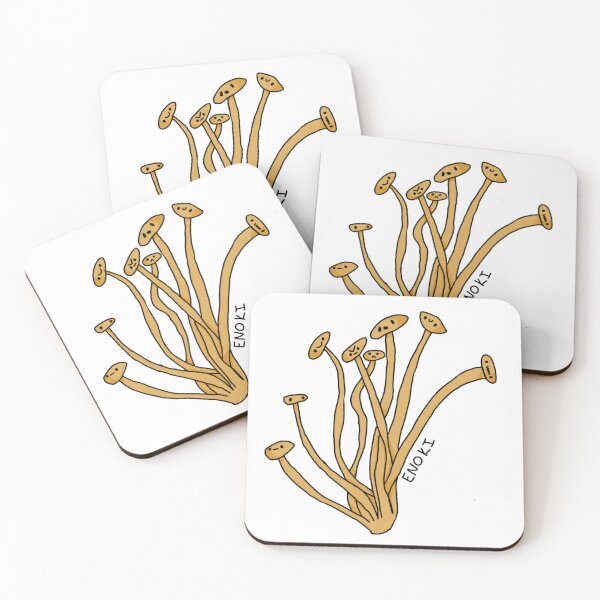 Item preview, Enoki mushroom family designed and sold by Shroomiesandco.