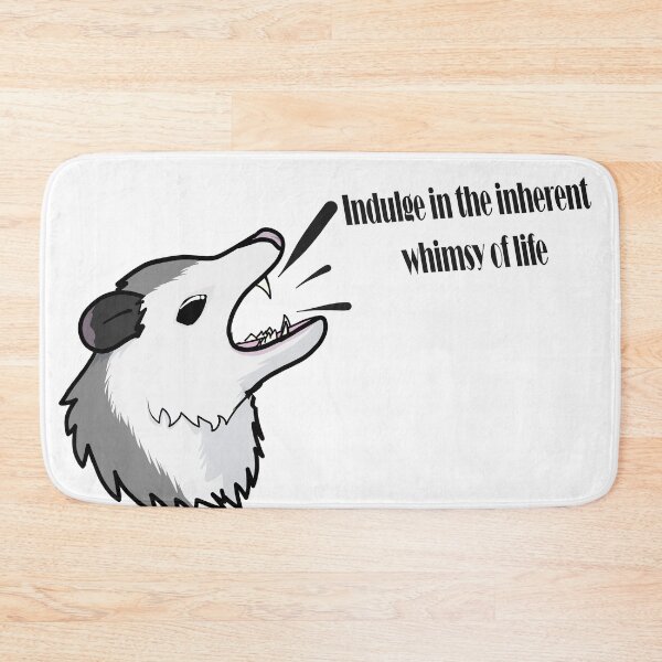 Item preview, Indulge in the inherent whimsy of life opossum (clean) designed and sold by AutyLeaves.
