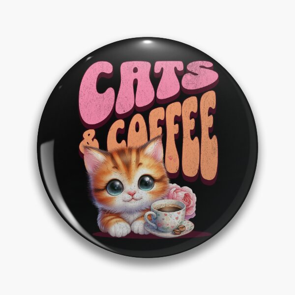 Item preview, Adorable Cat With Coffee Cup, Coffee Lover, Cat Lover designed and sold by edesignprints.