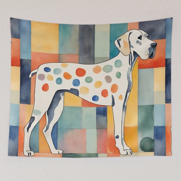 Item preview, A spotted dog - watercolor wall art designed and sold by VickyJo111.