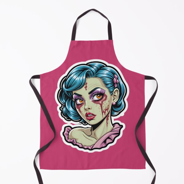 Aperçu de l'œuvre Cute Vintage Anime Zombie Pinup Girl créée et vendue par TheArtOfPat.