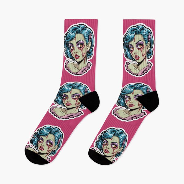 Item preview, Cute Vintage Anime Zombie Pinup Girl designed and sold by TheArtOfPat.