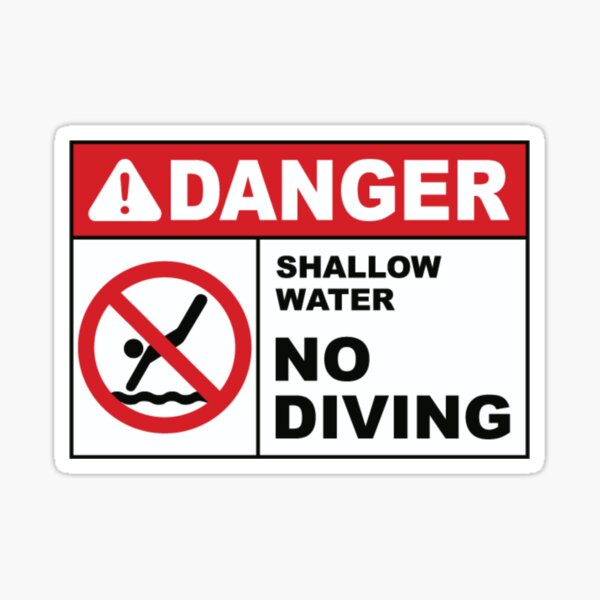 Inappropriate Stickers Notice No Swimming No Fishing No Hunting Stickers 10  Pcs Funny Car Sticker Decor for Man Cave (Size : 12X18CM)