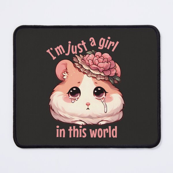 Item preview, Crying Hamster - I'm just a girl in this world designed and sold by VintageCreator.