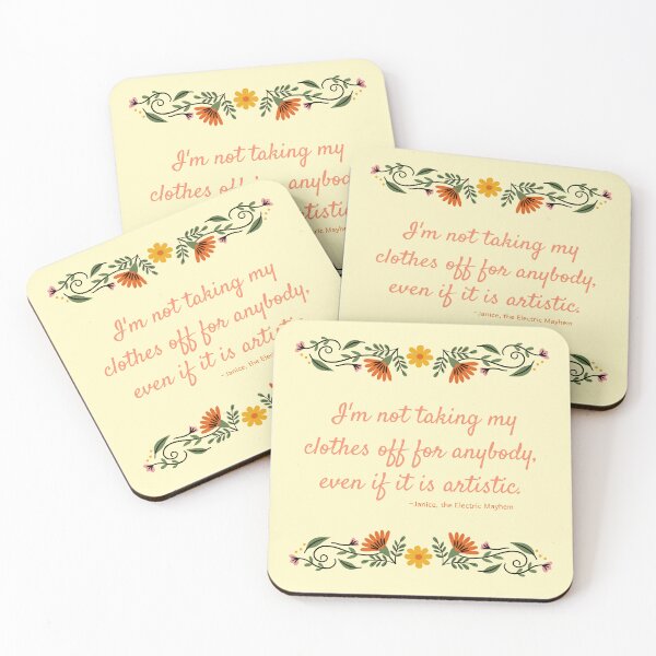 Item preview, "I'm Not Taking My Clothes Off For Anybody" Inspirational Quote designed and sold by FeministStudies.
