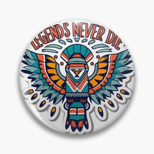 Item preview, Native American Totem - Legends Never Die Vintage Sticker designed and sold by NiftyWrx.