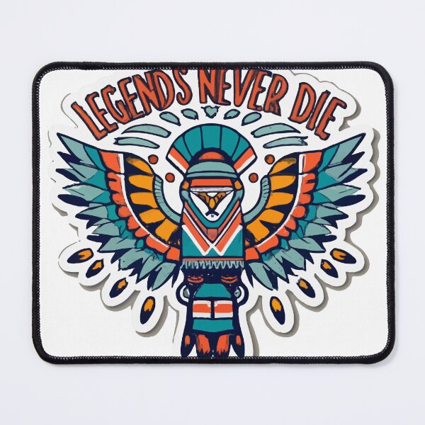 Item preview, Native American Totem - Legends Never Die Vintage Sticker designed and sold by NiftyWrx.