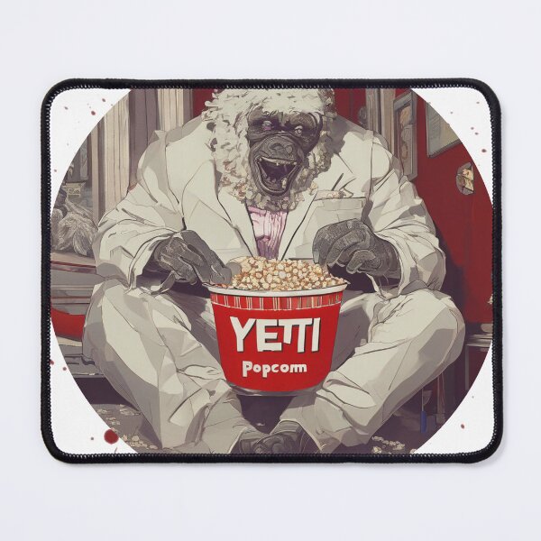 Item preview, gorilla eating popcorn cool design, gorilla lovers designed and sold by Hanebs.