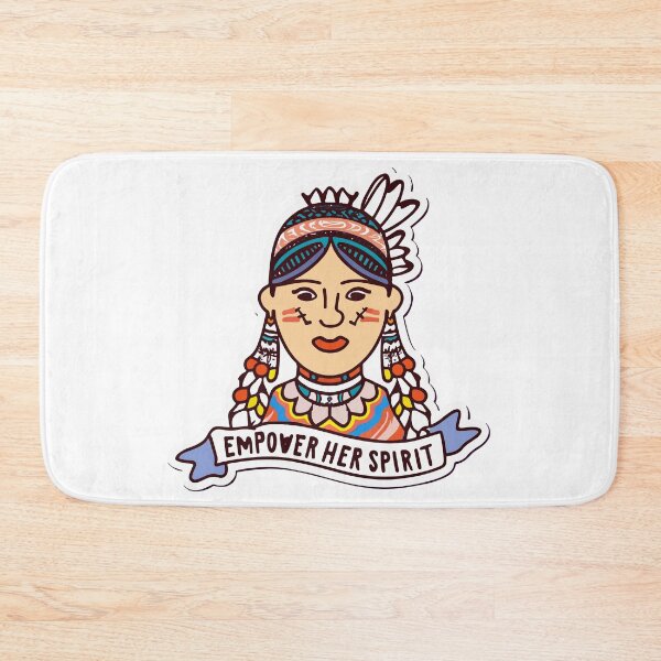 Item preview, Empower Her Spirit - Native American Woman Illustration designed and sold by NiftyWrx.