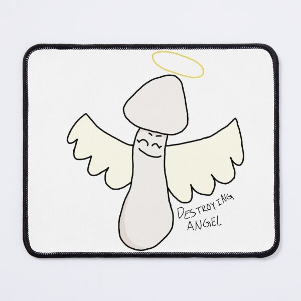 Item preview, Destroying Angel mushroom designed and sold by Shroomiesandco.