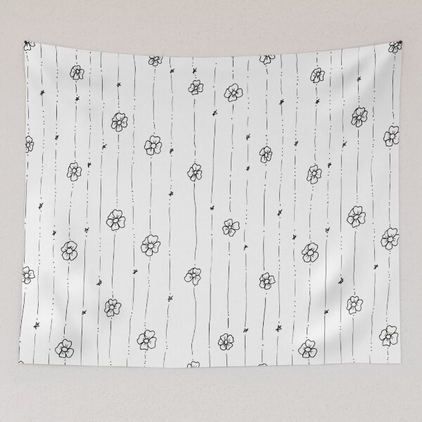 Item preview, Delicate Flowers Doodle Pattern designed and sold by Aquarelas de Maria.