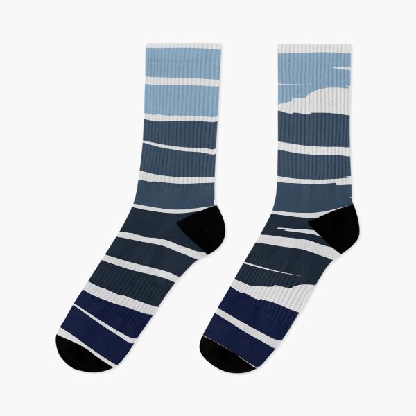 Item preview, Blues, black and white Stripes designed and sold by ZedColors.