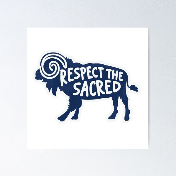 Item preview, Sacred White Buffalo - Respect the Sacred designed and sold by NiftyWrx.