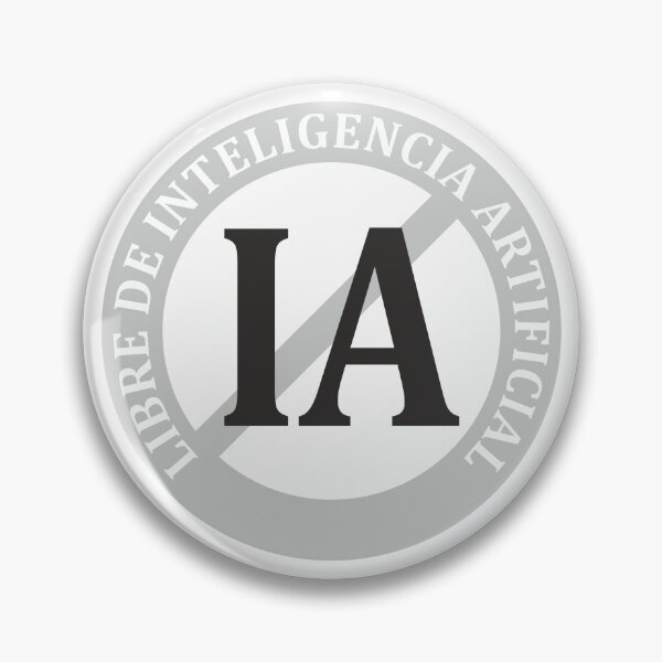 Item preview, Gray Artificial Intelligence Free Stamp designed and sold by Tiendaplanista.