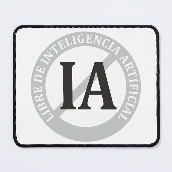 Item preview, Gray Artificial Intelligence Free Stamp designed and sold by Tiendaplanista.