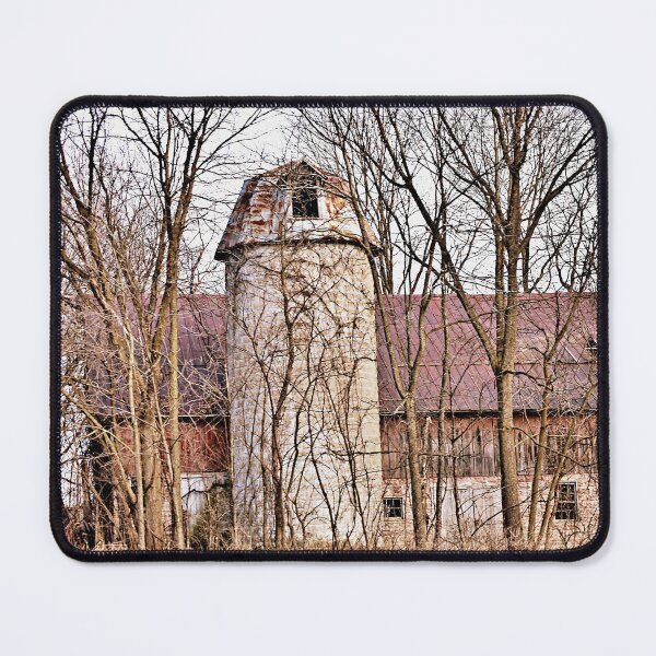 Item preview, Deteriorating Barn and Silo designed and sold by Martha Sherman.