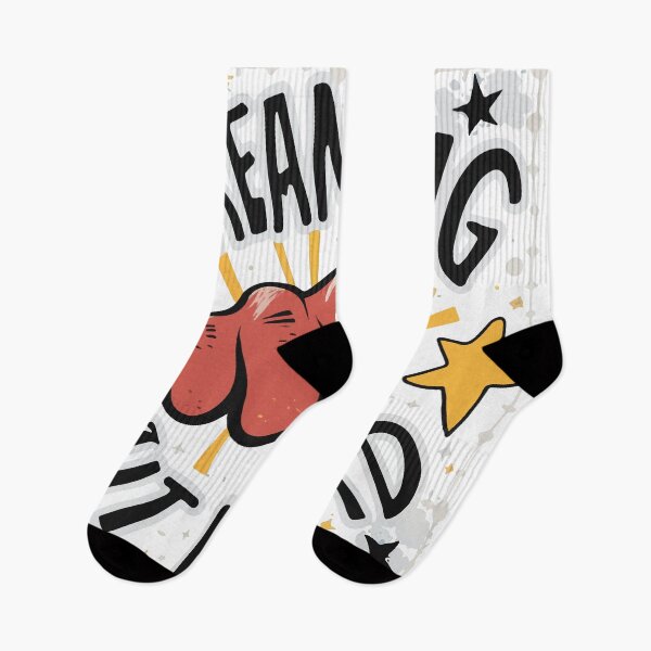 Item preview, Dream Big Hit Hard - Comic Style Knockout Punch designed and sold by NiftyWrx.