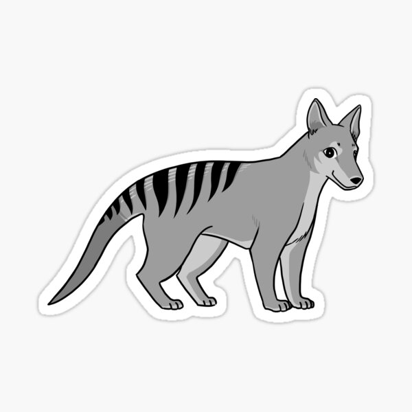 Item preview, Thylacine Grayscale designed and sold by DinoDoggie.