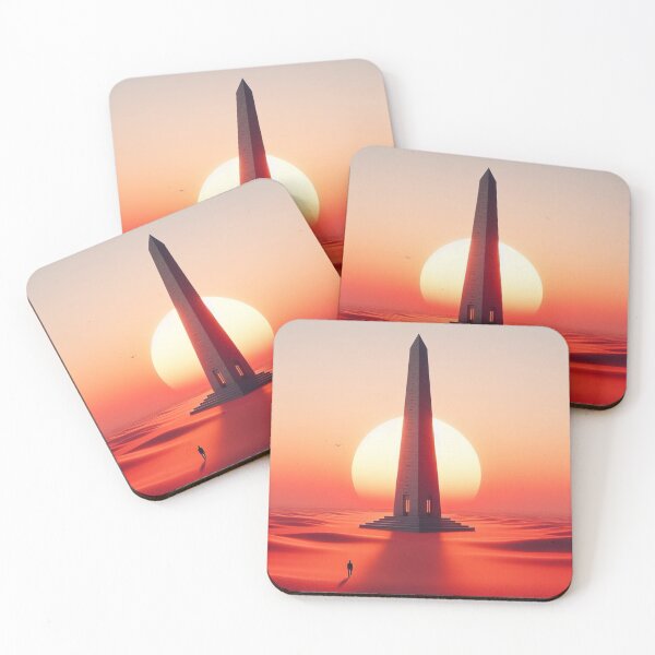 Item preview, Obelisk Tower with Setting Sun designed and sold by Phantom Image Designs.