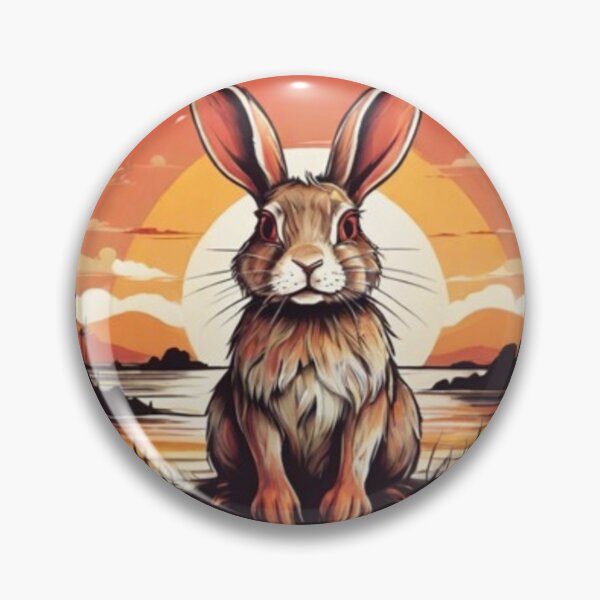 Item preview, Retro Vintage Sunset Rabbit designed and sold by AYACHI90.