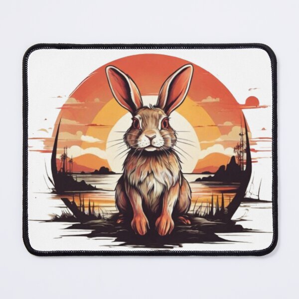 Item preview, Retro Vintage Sunset Rabbit designed and sold by AYACHI90.