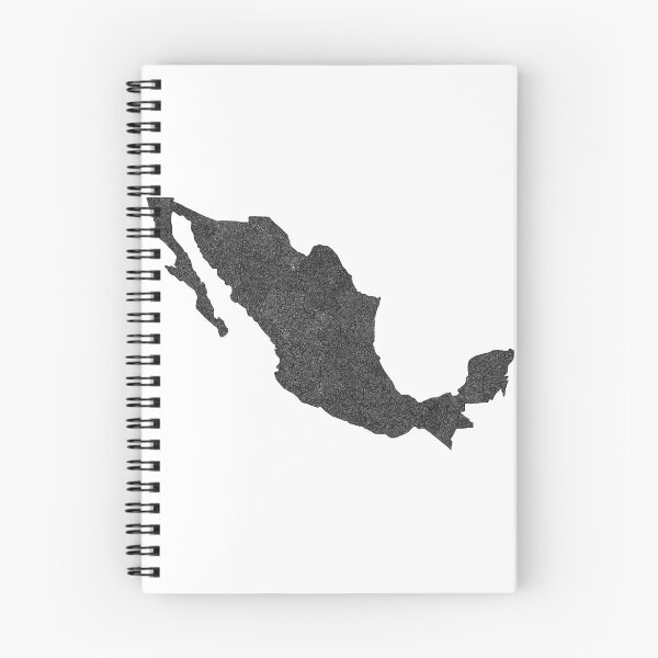 Item preview, Mexico Map with hidden borders designed and sold by Naoswestvillage.