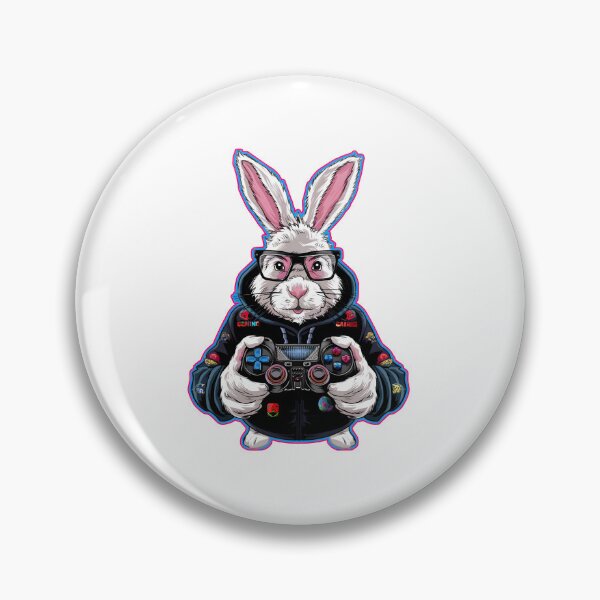 Item preview, Bunny gamer - Gaming Easter  designed and sold by Micjr.