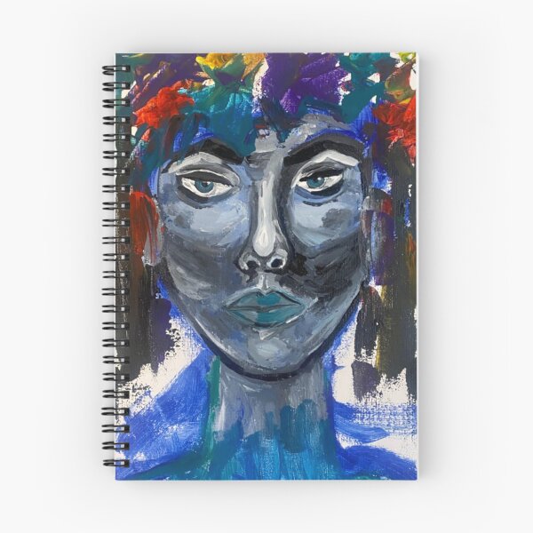 Aperçu de l'œuvre La Dame en couleur - Peinture acrylique sur toile d’une femme forte et indépendante créée et vendue par Alicia Perrelli.