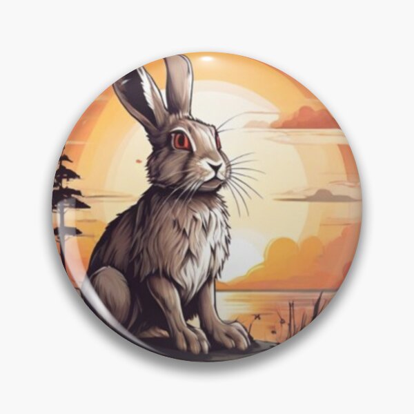 Item preview, Retro Vintage Sunset Rabbit designed and sold by AYACHI90.