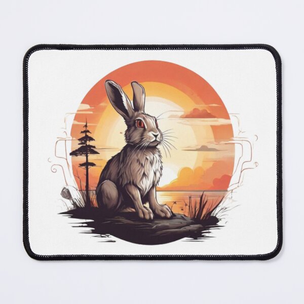 Item preview, Retro Vintage Sunset Rabbit designed and sold by AYACHI90.