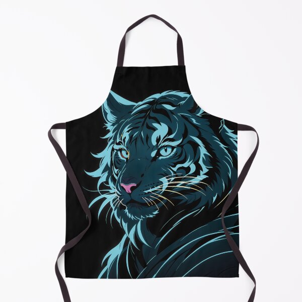 Item preview, Tiger Neon Cyan Outline designed and sold by Vishnu Rajbhar.