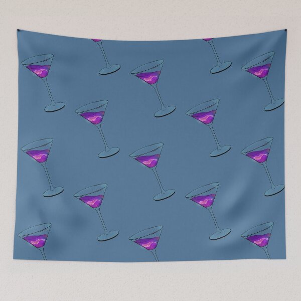 Item preview, Cosmic Whale Floating in Space in a Martini Glass designed and sold by itsgoodjunk.