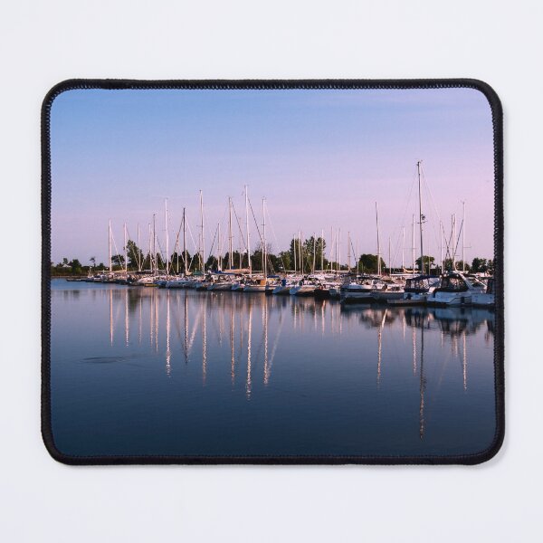 Item preview, Line Up of Boats Reflecting in the Water at Sunset designed and sold by jrtwynam.