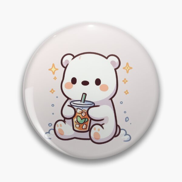 Item preview, Polar Bear Drinking Ice Tea designed and sold by LemuellTrends.