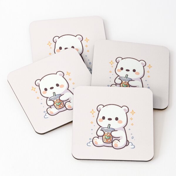Item preview, Polar Bear Drinking Ice Tea designed and sold by LemuellTrends.