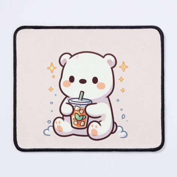 Item preview, Polar Bear Drinking Ice Tea designed and sold by LemuellTrends.