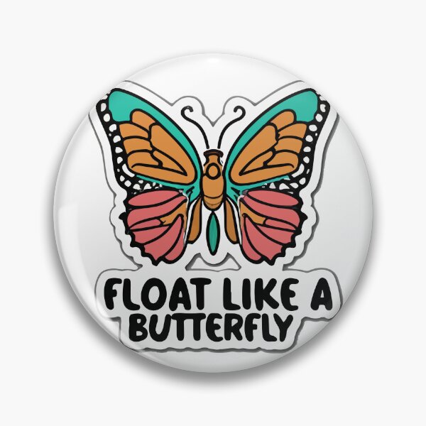 Item preview, Float Like a Butterfly - Boxing Posture Sticker designed and sold by NiftyWrx.