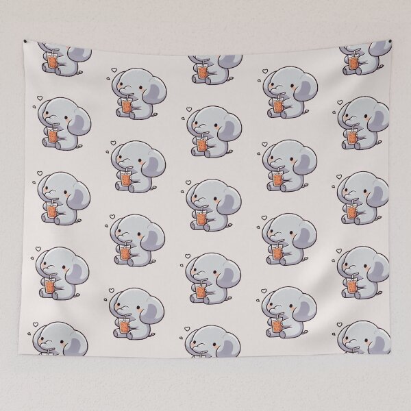 Item preview,  Elephant Drinking Ice Tea designed and sold by LemuellTrends.
