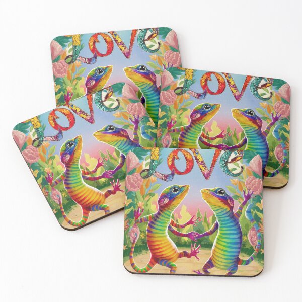 Item preview, Two gay lizards dancing designed and sold by seahorse crossing.