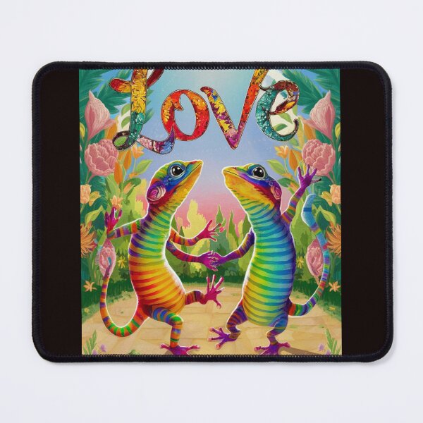 Item preview, Two gay lizards dancing designed and sold by seahorse crossing.