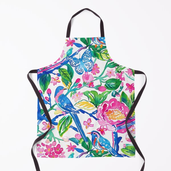 Item preview, Preppy chinoiserie birds, flowers and butterflies designed and sold by SophieClimaArt.