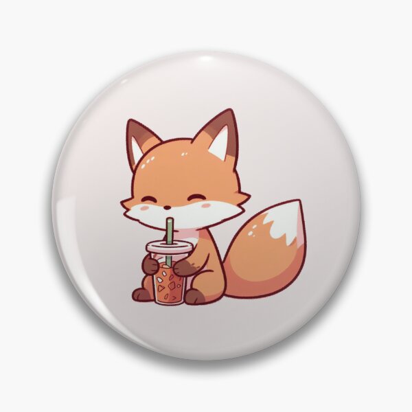 Item preview, Fox Drinking Ice Tea designed and sold by LemuellTrends.