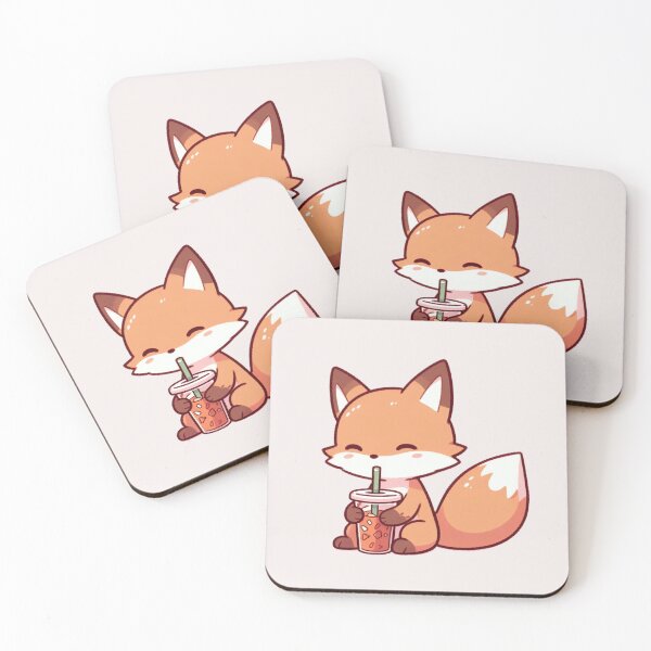 Item preview, Fox Drinking Ice Tea designed and sold by LemuellTrends.