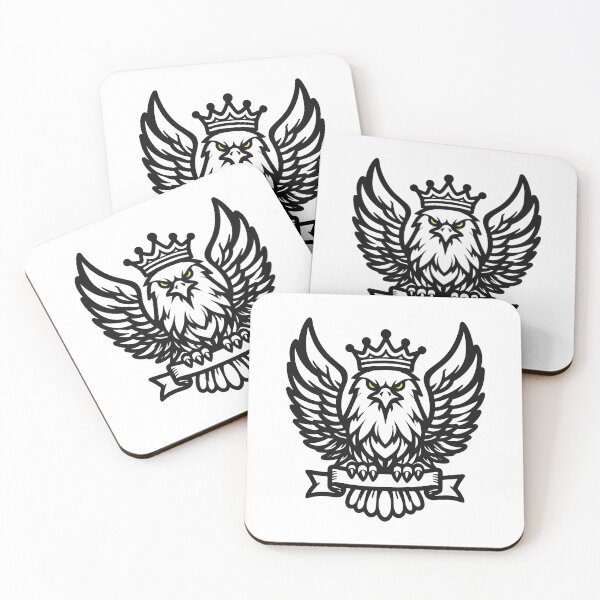 Item preview, Majestic black and white Eagle with Crown designed and sold by Colorful Dreams.