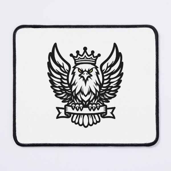 Item preview, Majestic black and white Eagle with Crown designed and sold by Colorful Dreams.