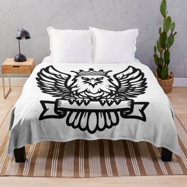 Item preview, Majestic black and white Eagle with Crown designed and sold by Colorful Dreams.