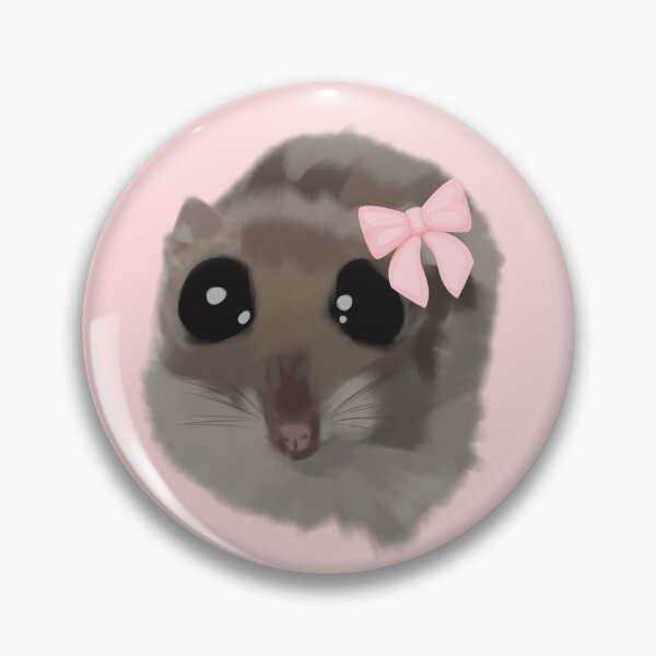 Item preview, Coquette sad hamster meme designed and sold by Creampeachy.