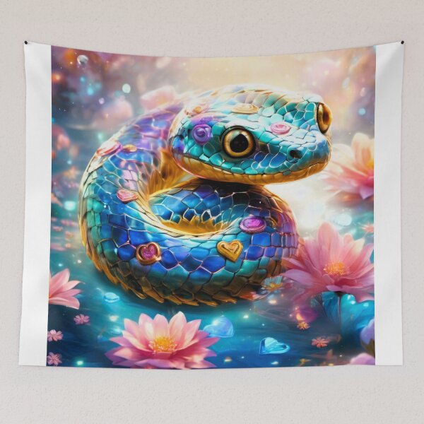Item preview, blue and green boa snake designed and sold by janjacbu.